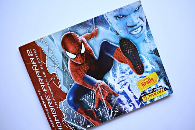Spider-Man, Hombre Araña 2 - La Amenaza de Electro (The Amazing Spider-Man 2) (Panini, 2014): Álbum Completo (Con todas sus láminas pegadas)
