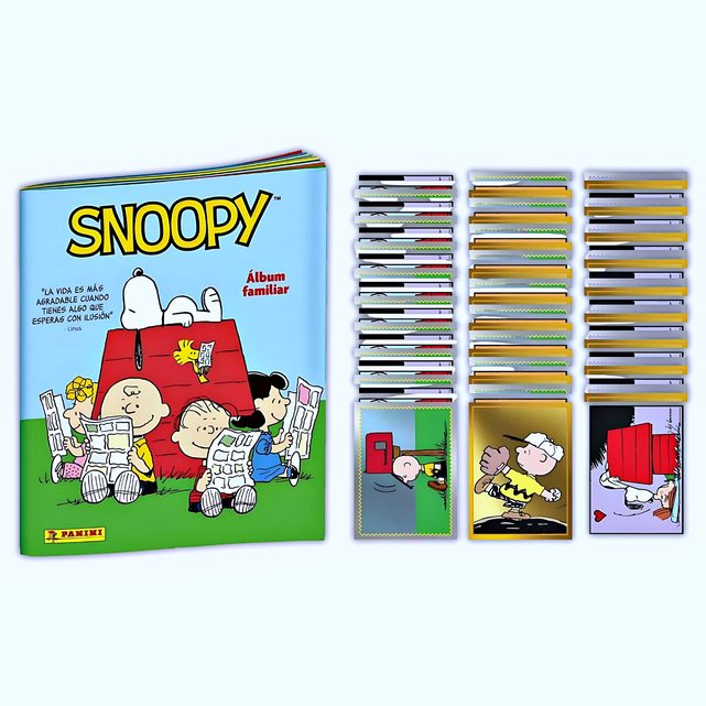 Snoopy [Panini]: Álbum a Pegar Faltan 15 Láminas