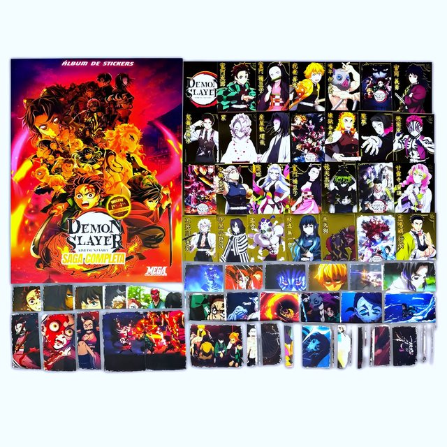 . 01 Álbum: Demon Slayer: La Saga Completa: Álbum Completo A Pegar