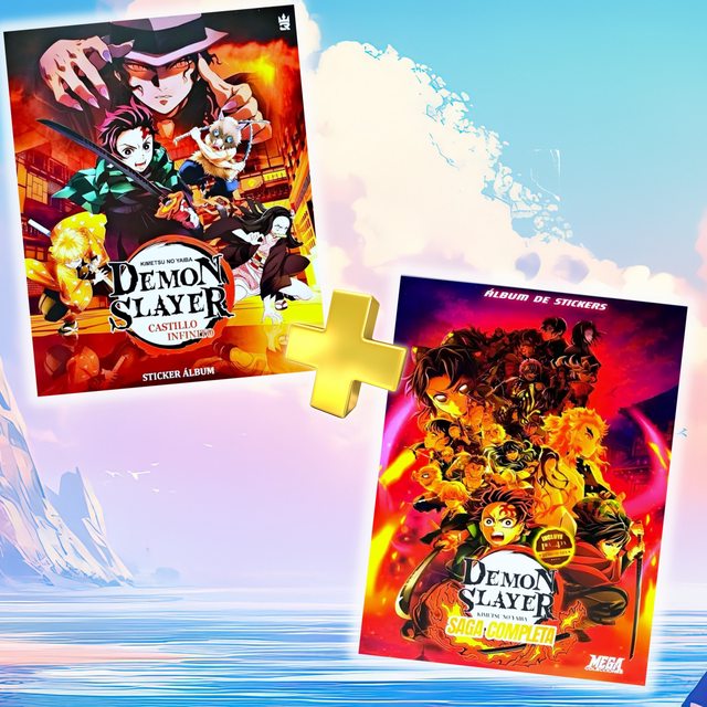 . 01 Álbum Promo: Demon Slayer: Saga Completa + Castillo Infinito