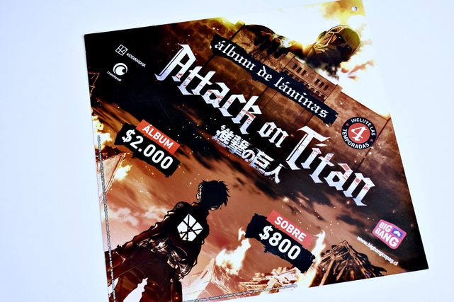 . Attack on Titan: Afiche Publicitario Álbum [ Original ] [2023, Big-Bang]
