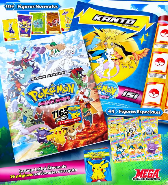 Pokémon Pokedex Infinity: Álbum Completo A Pegar