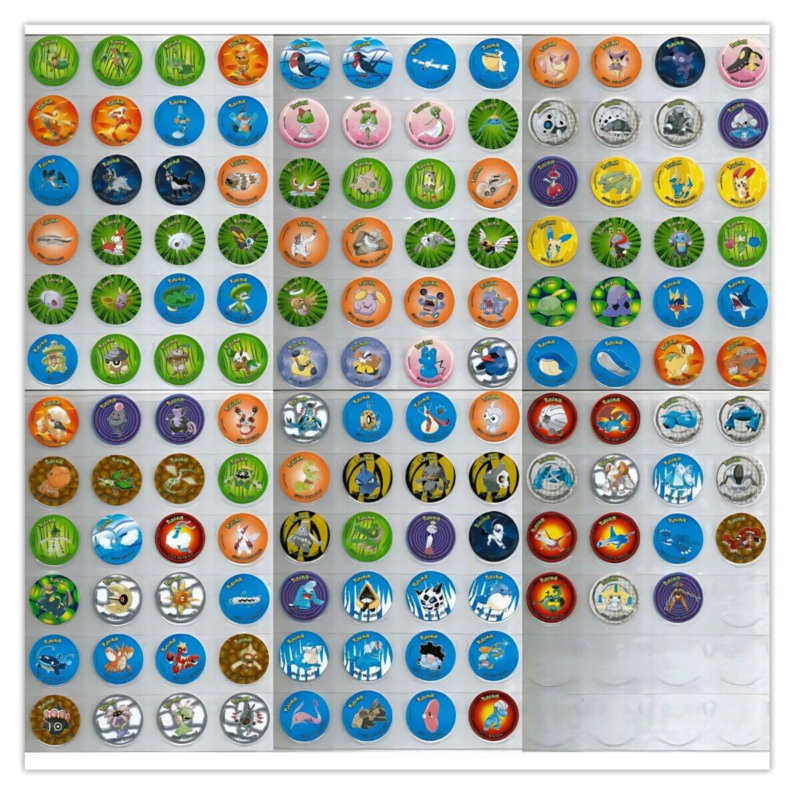 Pokémon 4 (Evercrisp, 1999): 134 Tazos [Colección Completa]