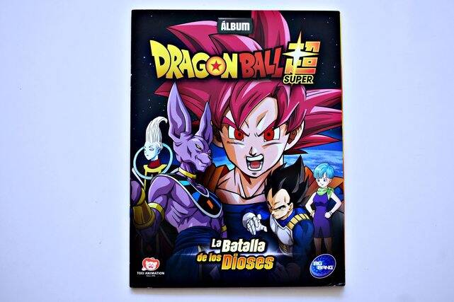 Dragon Ball Super Batalla de los Dioses (Big-Bang, 2018): Álbum Completo (Con todas sus láminas pegadas)