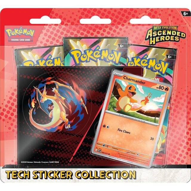 Mega Evolution – Ascended Heroes – Tech Sticker Collection – Ingles [PREVENTA]
