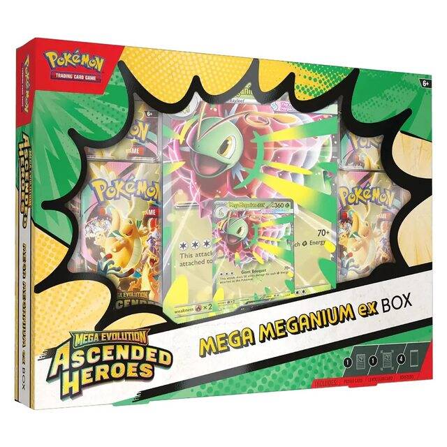 Mega Evolution – Ascended Heroes – Premium Collection [Mega-Meganium] – Ingles [PREVENTA]