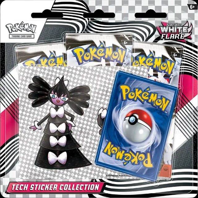 Scarlet & Violet – White Flare – Tech Sticker Collection – Español