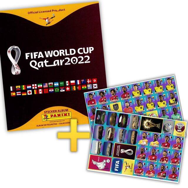 Copa Mundial 2022 Qatar (Panini, 2022) Álbum + Set Láminas Categoría Normal
