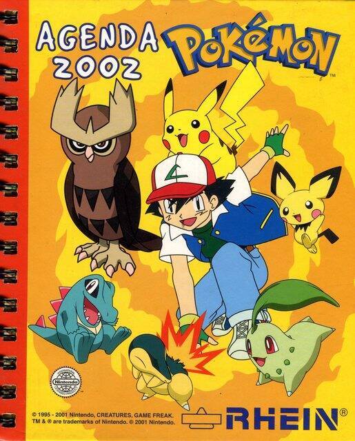 Pokémon, Agenda (Rhein, 2002): Amarilla Categoría Premium