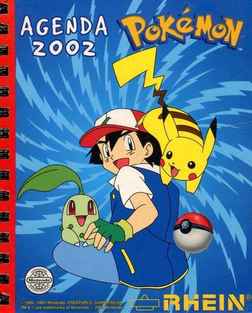 Pokémon, Agenda (Rhein, 2002): Azul Categoría Premium