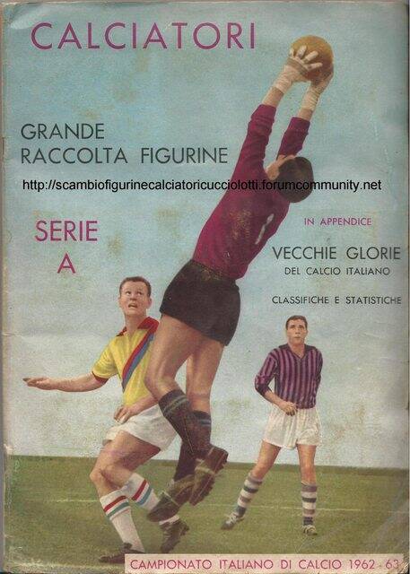 Liga Italiana 62'-63' (Panini, 1962): Categoría Normal