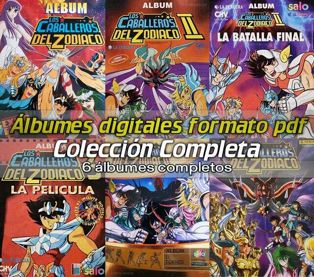 Caballeros Del Zodiaco: Colección Completa - Álbumes Digitales Formato PDF (Categoría Normal) (Exito de Tv, Salo & Panini, 1996): Categoría Normal