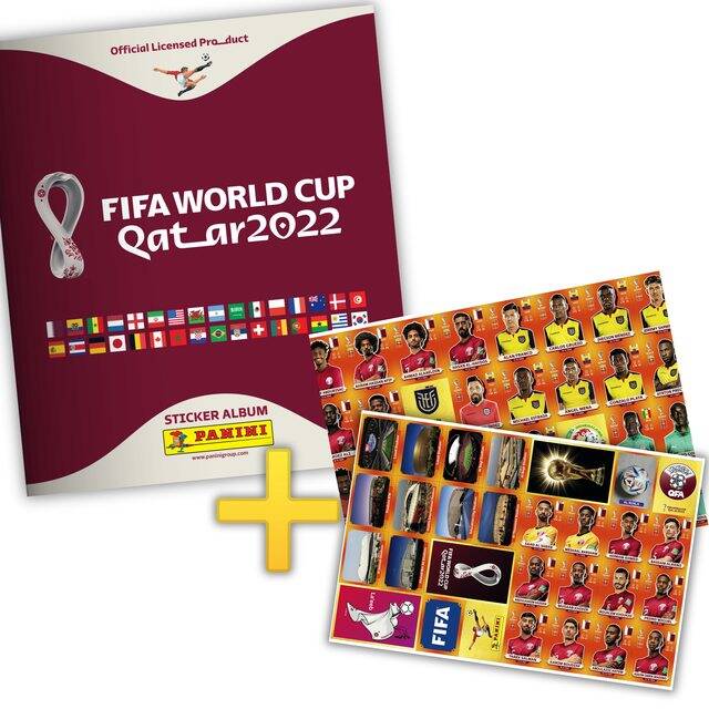 Copa Mundial 2022 Qatar (Panini, 2022) Álbum + Set Láminas Categoría Normal