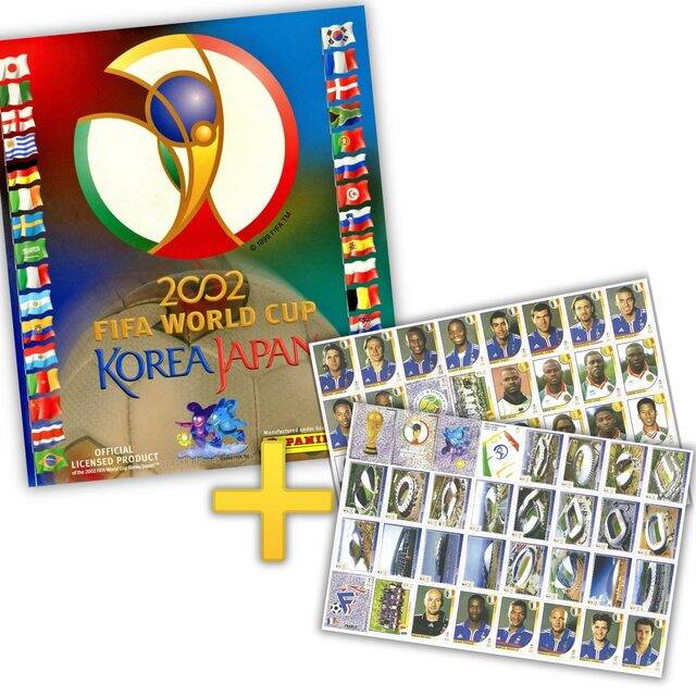 Copa Mundial 2002 Korea/Japan (Panini, 2002) Álbum + Set Láminas Categoría Premium