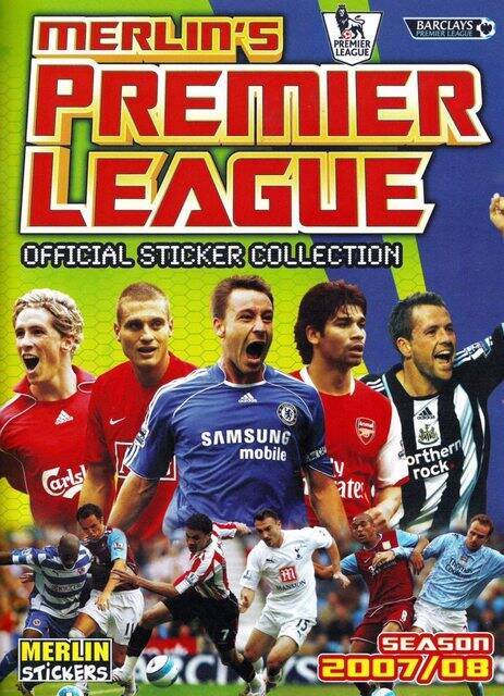 Liga Inglesa (Premier League) 2007-08 (Panini, 2007): Categoría Normal