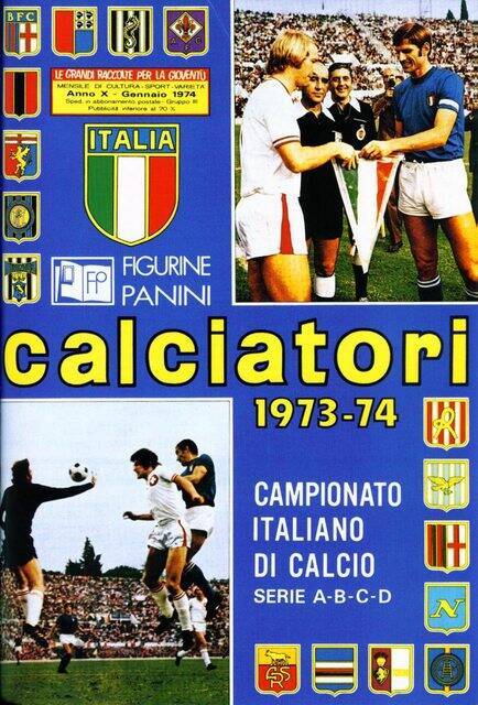 Liga Italiana 73'-74' (Panini, 1973): Categoría Normal