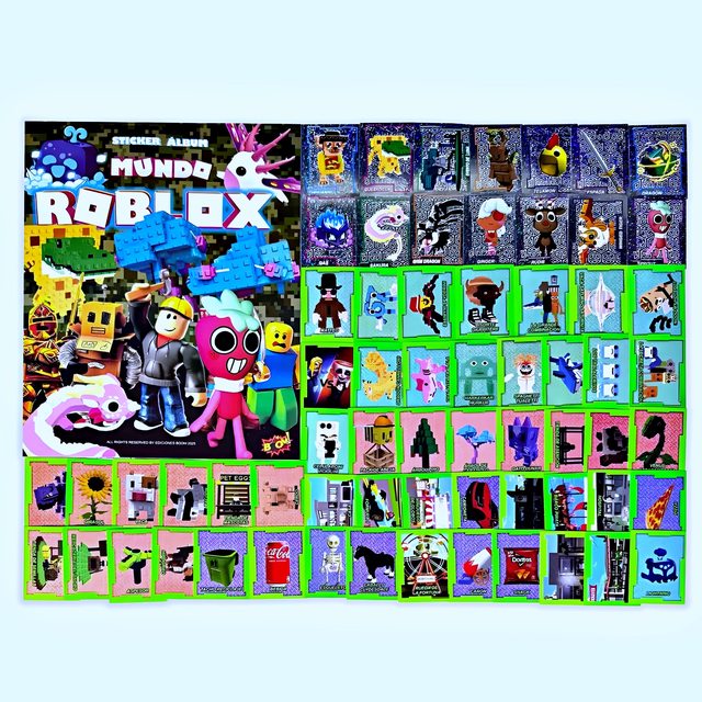 . 01 Álbum Roblox [Mundo Roblox]: Álbum Completo A Pegar