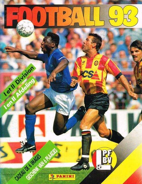 Liga Belga 93' (Football Belgium) (Panini, 1993): Categoría Normal