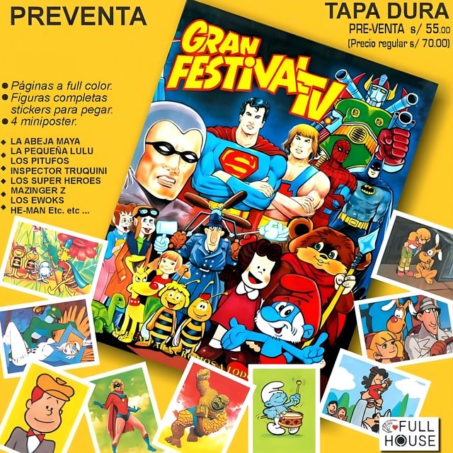 Gran Festival TV [Coleccion Dibujos Animados]: Álbum Completo A Pegar