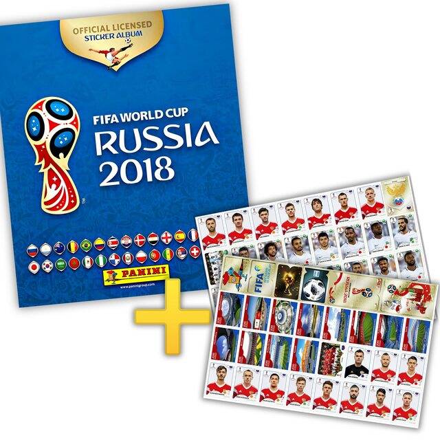 Copa Mundial 2018 Russia (Panini, 2018) Álbum + Set Láminas Categoría Normal